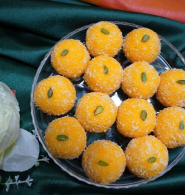 Kesar Coconut Ladoo